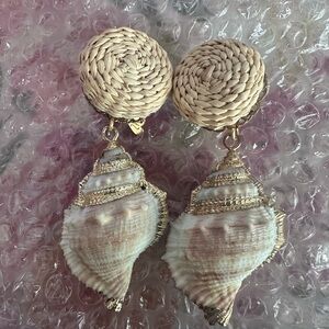 Mercedes Salazar Clip On Shell Earrings